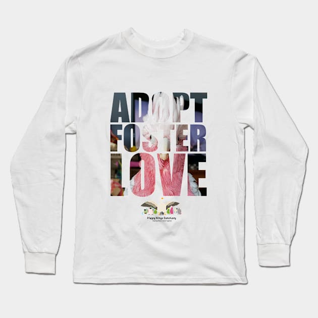 Adopt Foster Love!  Mr. BoBae! Long Sleeve T-Shirt by HappyWings